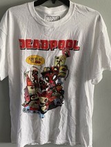 Marvel Deadpool Royalties Mens White ~~T-Shirt Medium - $14.84