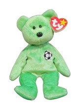TY Beanie Baby KICKS The Soccer Bear 8 1/2&quot; - £6.25 GBP