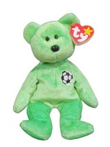 TY Beanie Baby KICKS The Soccer Bear 8 1/2&quot; - £5.91 GBP