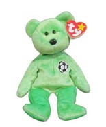 TY Beanie Baby KICKS The Soccer Bear 8 1/2&quot; - £6.18 GBP