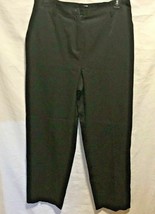 Talbots Womens Sz 10 Black Pants Partial Elastic Waist - $11.88