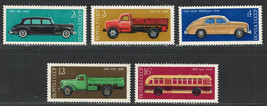 Russia Ussr Cccp 1975 Vf Mnh Stamps Set Scott # 4440-44 &quot; Automobile , Cars &quot; - £1.58 GBP