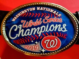 Washington Nationals 2019 World Series Champions Epoxy Belt Buckle - New! - £14.04 GBP