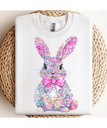 Sparkly bunny coquette png shirt design 1 thumbtall