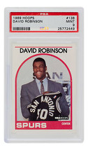 Dave Robinson 1989 Hoops #138 Spurs Rookie Basketball Karte PSA/DNA Mint 9 - £116.08 GBP