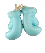 Car Rearview Mirror Interior Hanging Ornaments Boxing Gloves Rubber Blue... - £6.05 GBP