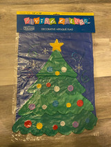 Toland Flying Colors Christmas Tree Decorative Appliqué Flag 18”x13” Vin... - £14.72 GBP