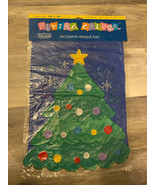 Toland Flying Colors Christmas Tree Decorative Appliqué Flag 18”x13” Vin... - £14.75 GBP