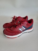 New Balance 680 v6 Red &amp; Navy Womens Athletic Running Shoes Size 7 *READ* - £35.03 GBP