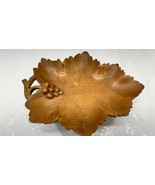 GERMAN SWISS WOOD CARVED LEAF TRAY ROTATING MUSIC BOX “O My Papa” Auf Wi... - $62.58 CAD