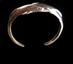 Sterling Dolphin bracelet / Kabana silver cuff bangle - Nautical gift - ... - £212.34 GBP