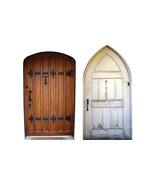 2 Mini Fairy Doors Wall Decals - Each 4&quot; tall x 2.25&quot; wide - Peel and Stick - £3.85 GBP