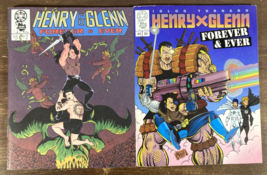 Henry &amp; Glenn Forever &amp; Ever #2 &amp; 3 Mini Iwdy Comic Lot Tom Neeley Danzig Rollin - £11.67 GBP