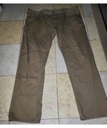 Polo Ralph Lauren Khaki Jeans Men&#39;s 40x30 625 Varick Slim Button Fly Pants - $715.03 MXN