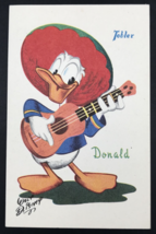 Vintage 1950s Walt Disney Tobler Chocolates Donald Duck Sombrero Postcard France - £16.78 GBP