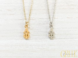 Alpha Phi Sorority Greek Lavalier Drop Necklace (APhi, ΑΦ) - £7.71 GBP