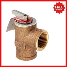 Bronze 30 PSI Safety Relief Valve for Boilers - 3/4&quot; Inlet/Outlet ASME C... - $47.51
