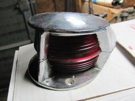 BOW LIGHT Large Vintage Red Green Lense No Element for Bulb 6350-02 - $69.00