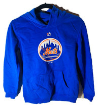 Majestic New York Mets Jeunesse Capuche Veste Bleu M - £22.09 GBP