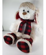 Dan Dee Christmas Winter Lumberjack Bear Collectors Choice Buffalo Check - $9.75