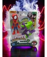 Marvel Dino-Webs, Spidey and Goblin Raptor Action Figures Set, Super Her... - $20.29 CAD