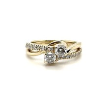 1 ctw Diamond Ring 14k Yellow Gold Size 7, 5.6g - £1,904.79 GBP
