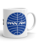 Legacy Airline PanAm Pan American Airways White Glossy Coffee Tea Mug - $322.92 MXN