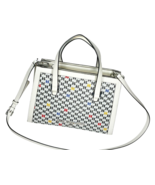 Karl Lagerfeld Paris Marselle Satchel White PU Women&#39;s Bag Purse Tote JH... - $116.80