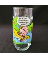 McDonalds Camp Snoopy Glass Charlie Brown Peanuts Why Is Having Fun So M... - $188.64 MXN