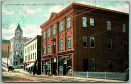 Library and Art Building Sherbrooke Quebec Canada DB Postcard F11 - £5.49 GBP