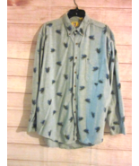 Vintage Duck Head Shirt Men&#39;s X-Large Button Up Fly Fishing Blue Front P... - £15.89 GBP