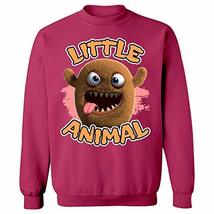 Furry Brown Little Animal Tongue Sticking Out Design - Sweatshirt - £43.81 GBP