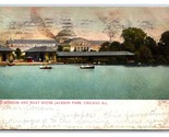 Museum and Boat House Jackson Park Chicago Illinois IL 1907 DB Postcard P25 - $2.92