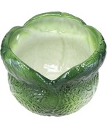 Ebros 7.25&quot;H Ceramic Gourmet Green Savoy Cabbage Utensil Holder Or Flowe... - $44.81 CAD