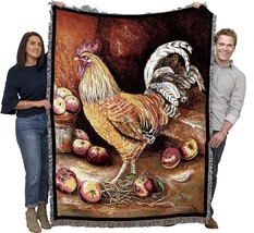 Alexandra Churchill&#39;S English Cockerel Rooster Blanket Is A Country Farm Gift - £66.40 GBP