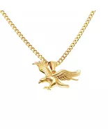 20k Gold Cuban Chain &amp; Eagle Pendant - $30.00