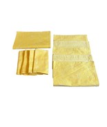 Williams Sonoma Spring Set Yellow Floral Set Of 4 Napkins 5 Placemats Fl... - £36.92 GBP