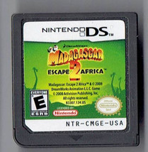 Nintendo DS Madagascar Escape 2 Africa Video Game Cart Only - $14.43