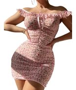 TRENDY TRON Women's Romantic-Vintage Pink Bra Set, S-XL, Mesh Fabric - Adult Lin - $26.46