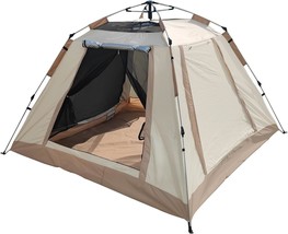 Pop-Up Camping Tent: Waterproof 2-, 3-, Or 4-Person Tent That Is Portabl... - £81.19 GBP