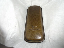 Pheasant Green Leather Eyeglass Carrying  Case - $45.00