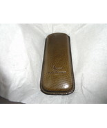 Pheasant Green Leather Eyeglass Carrying  Case - $45.00