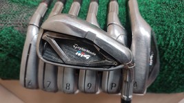 Taylormade M4 Golf Iron Set 5-PW,AW Stiff Flex Steel Shaft - £303.75 GBP
