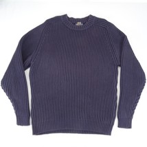 Willis &amp; Geiger Sweater Knit Pullover Cotton Men Size L Blue Crewneck Ch... - £37.32 GBP