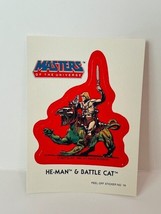 Masters of Universe trading card sticker He-Man 1984 Mattel puzzle Battl... - $19.69