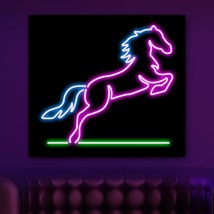 Led neon sign 600mm x 500mm stallion 245575 thumb200