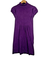 Derek Heart Sweater Dress Medium Purple Knit Short Sleeve Y2K Soft Whims... - €34,13 EUR