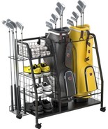 Staransun Golf Bag Storage Rack for Garage - Double Golf Bag Organizer |... - $11,631.43 MXN
