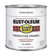 Rust-Oleum Oil-Based Paint, 1/2 Pint, Gloss White #7792 - $19.95