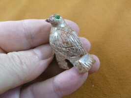 (y-BIR-SO-27) little gray SONGBIRD BIRD stone soapstone CARVING PERU lov... - £6.86 GBP